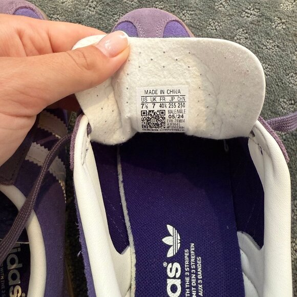 Adidas Gazelle Indoor Sneakers – Shadow Violet, Size 7.5 (Unisex) - Picture 5 of 5